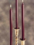 12″ Beeswax Solid Tapers – 6 Pair